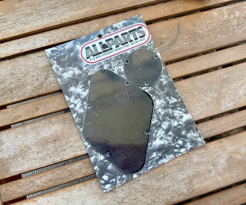 1990s NOS Allparts PG 914 Black Les Paul Backplate Set - Original Package