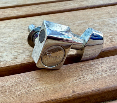 Fender American Standard Chrome Guitar Tuner w/ Original Bushing & Washer—OEM