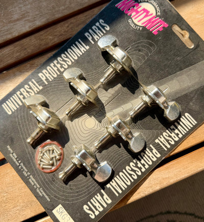 NOS Mighty Mite SKG363 3L/3R Gibson-Style Guitar Tuners – 8mm Chrome