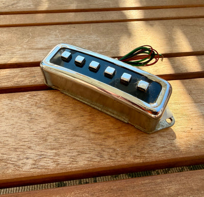 Vintage 1960s Teisco Kawai MIJ Square Pole Single Coil Guitar Pickup Chrome