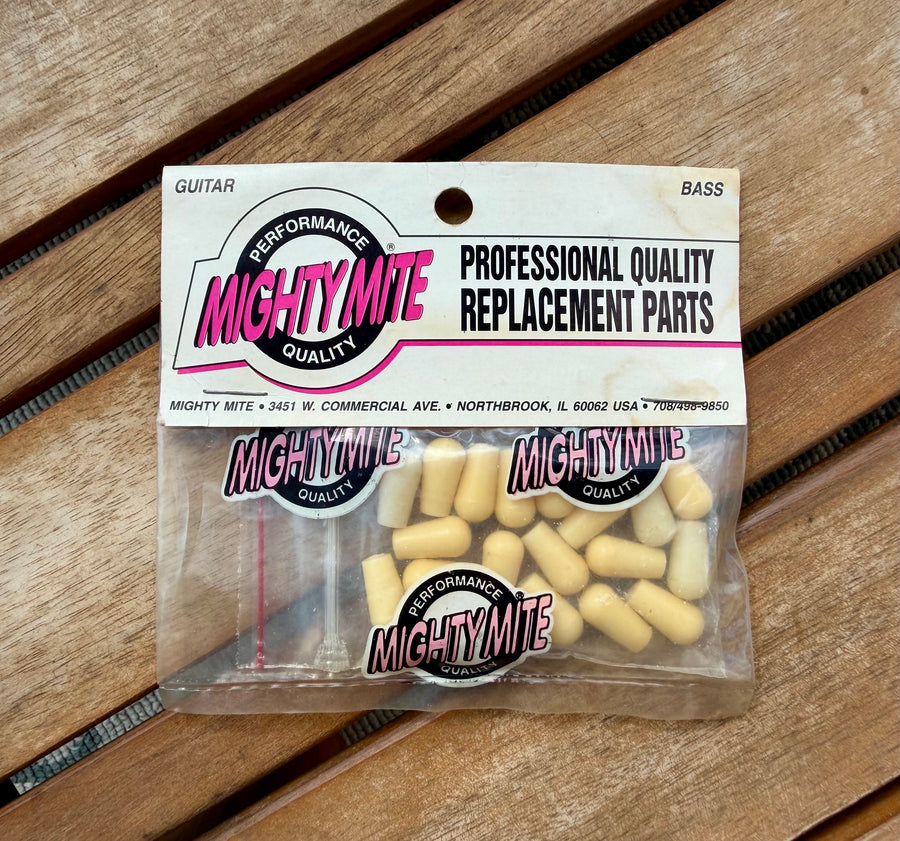 NOS Early 1990s Mighty Mite MM510 Cream 3-Way Toggle Switch Tips – Original 20-Pack