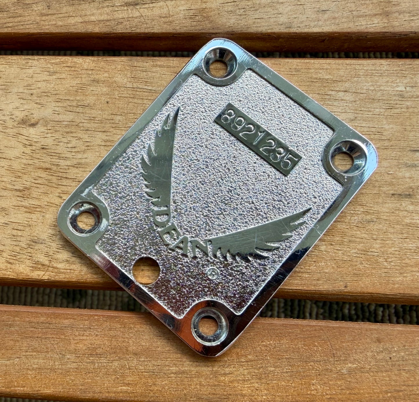 Vintage 1989 Dean Korea Jammer III Cast Wing Neck Plate—Guitar/Bass