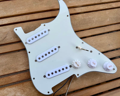 Proper Pickguards "The McCready" Loaded Stratocaster Pickguard Equipped W/ Proper Passive—Eggshell 11-Hole