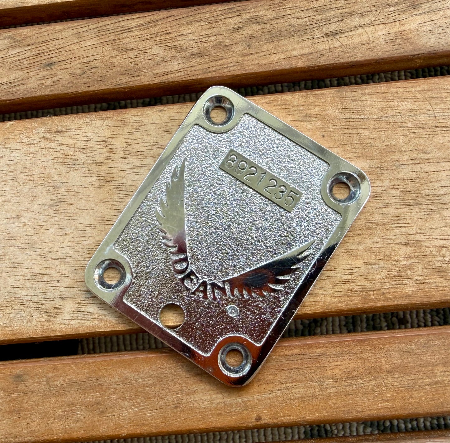 Vintage 1989 Dean Korea Jammer III Cast Wing Neck Plate—Guitar/Bass