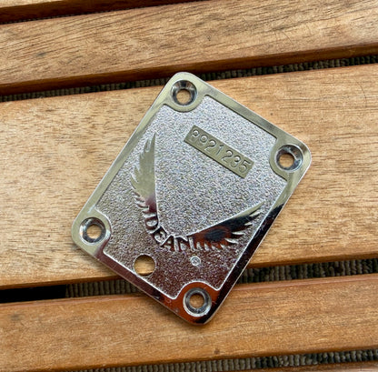 Vintage 1989 Dean Korea Jammer III Cast Wing Neck Plate—Guitar/Bass