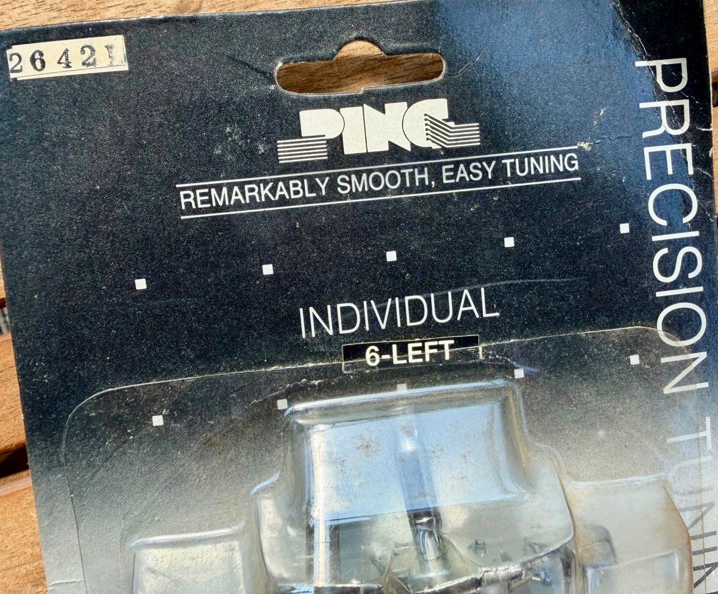 NOS Ping P2642-6L Chrome Economy Covered Tuners — 6-in-line set for standard right-handed Strat/Tele-style headstocks.