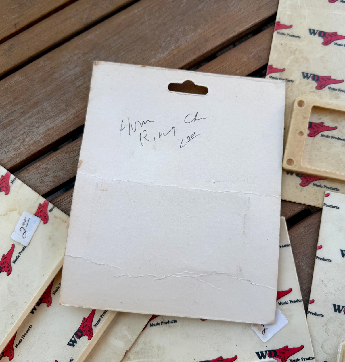 Vintage NOS WD Music Cream Humbucker Mounting Rings - Set of 5