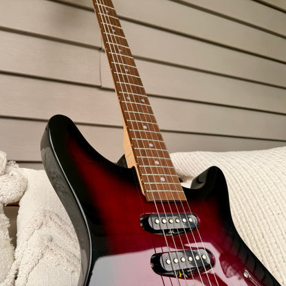 Rogue RR100 Rocketeer HSS—Wine Burst w/ Rosewood Fingerboard, Very Good Condition!