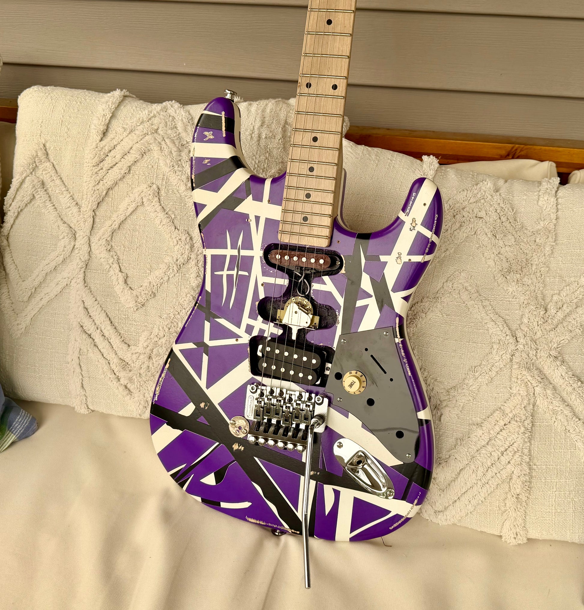 Custom EVH 5150 Purple Kramer-Style Tribute Guitar—Floyd Rose II, Fully Setup!