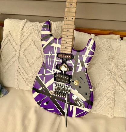 Custom EVH 5150 Purple Kramer-Style Tribute Guitar—Floyd Rose II, Fully Setup!