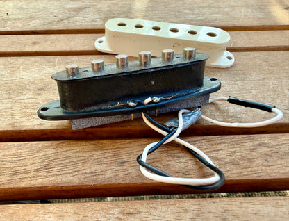 1989 Squier II Stratocaster Neck Pickup, 5.2k—Original Pickup Cover!