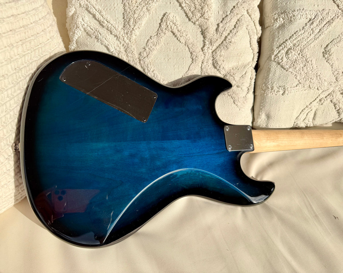 2014 G&L Tribute Jerry Cantrell Superhawk Deluxe - Blueburst, Ebony Fretboard