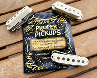 Proper Pickups "South of the Border" Handwound Stratocaster Pickup Set w/ Treble Bleed & PIO Capacitor—Vintage White