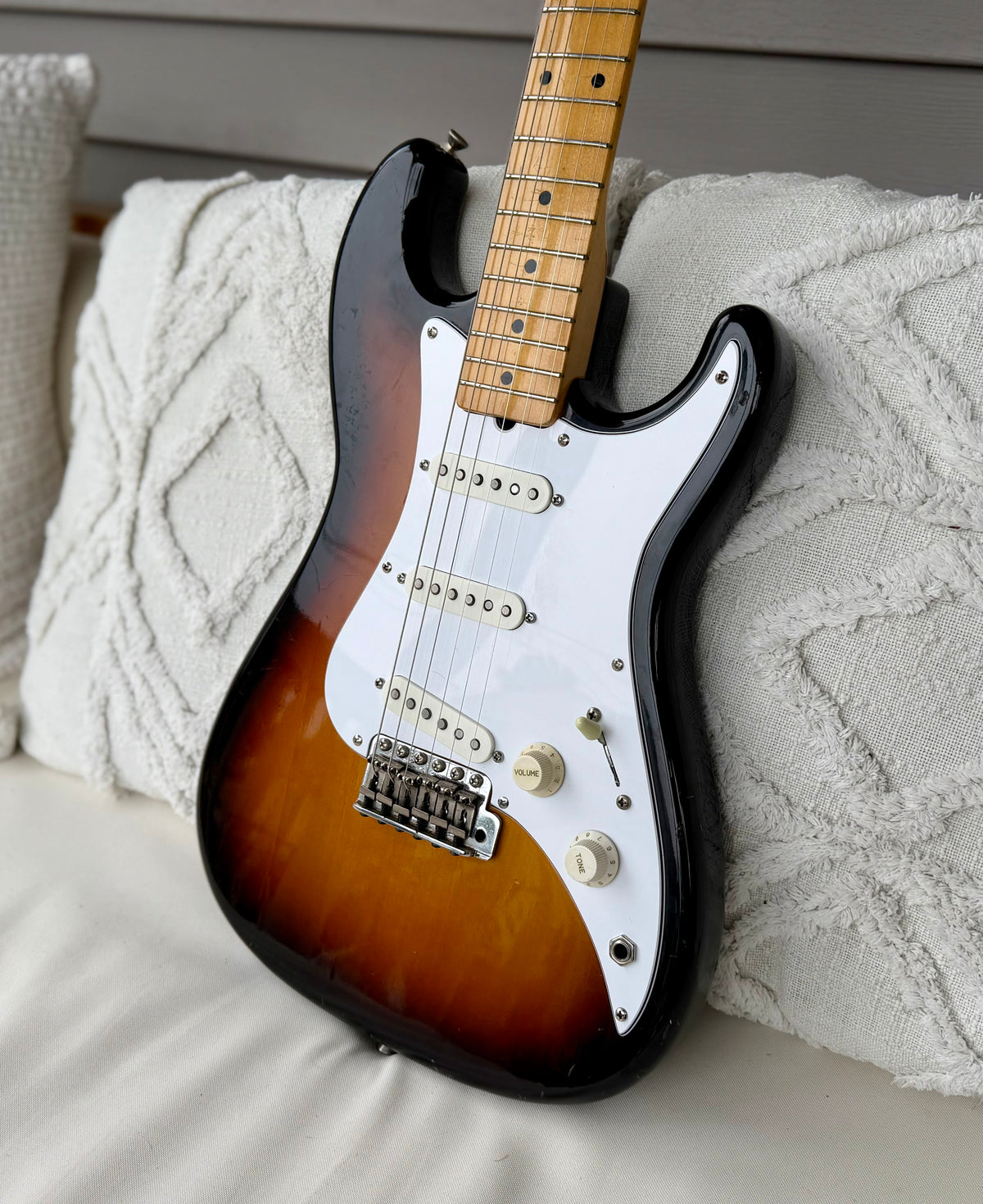 1983 Squier Bullet MIJ "SQ" Sunburst with Maple Neck—Boutique Pickups!