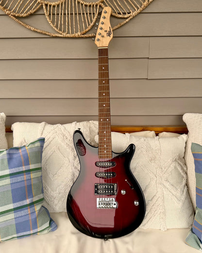 Rogue RR100 Rocketeer HSS—Wine Burst w/ Rosewood Fingerboard, Very Good Condition!