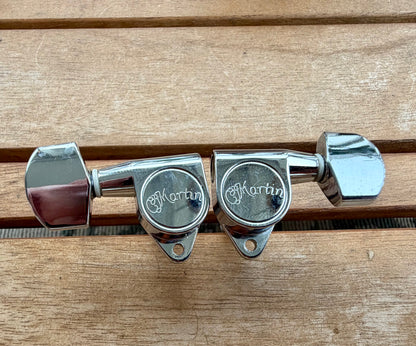 Genuine Martin Acoustic Guitar Tuners 3x3, Very Good Condition!