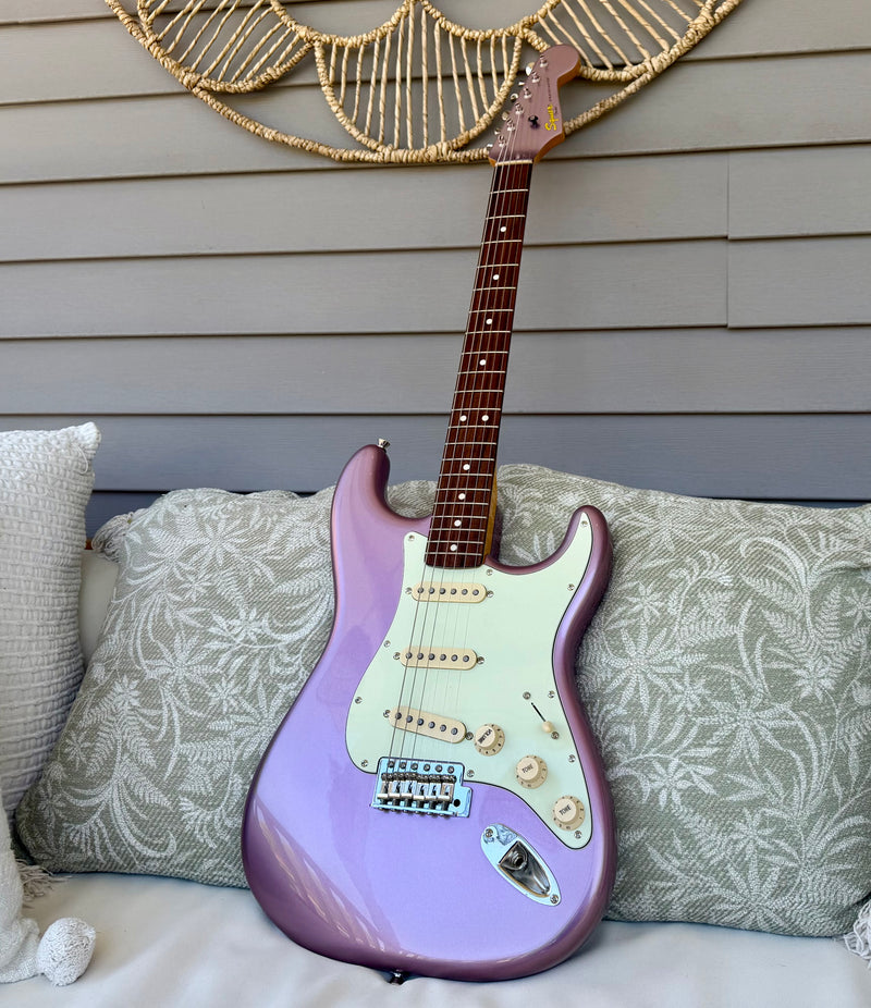 2015 Squier Classic Vibe '60s Stratocaster Burgundy Mist Metallic FSR—6.8lbs