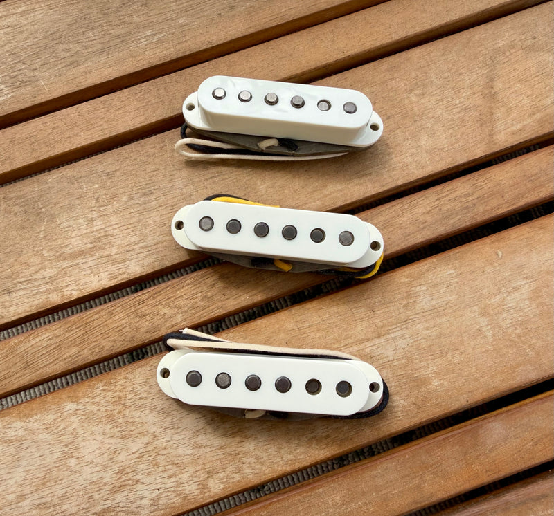 Proper Pickups "The McCready" Single Coil Stratocaster Pickup Set w/ Treble Bleed & PIO Capacitor—Parchment