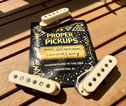 Proper Pickups '64 Closetcaster Strat Set - Vintage White