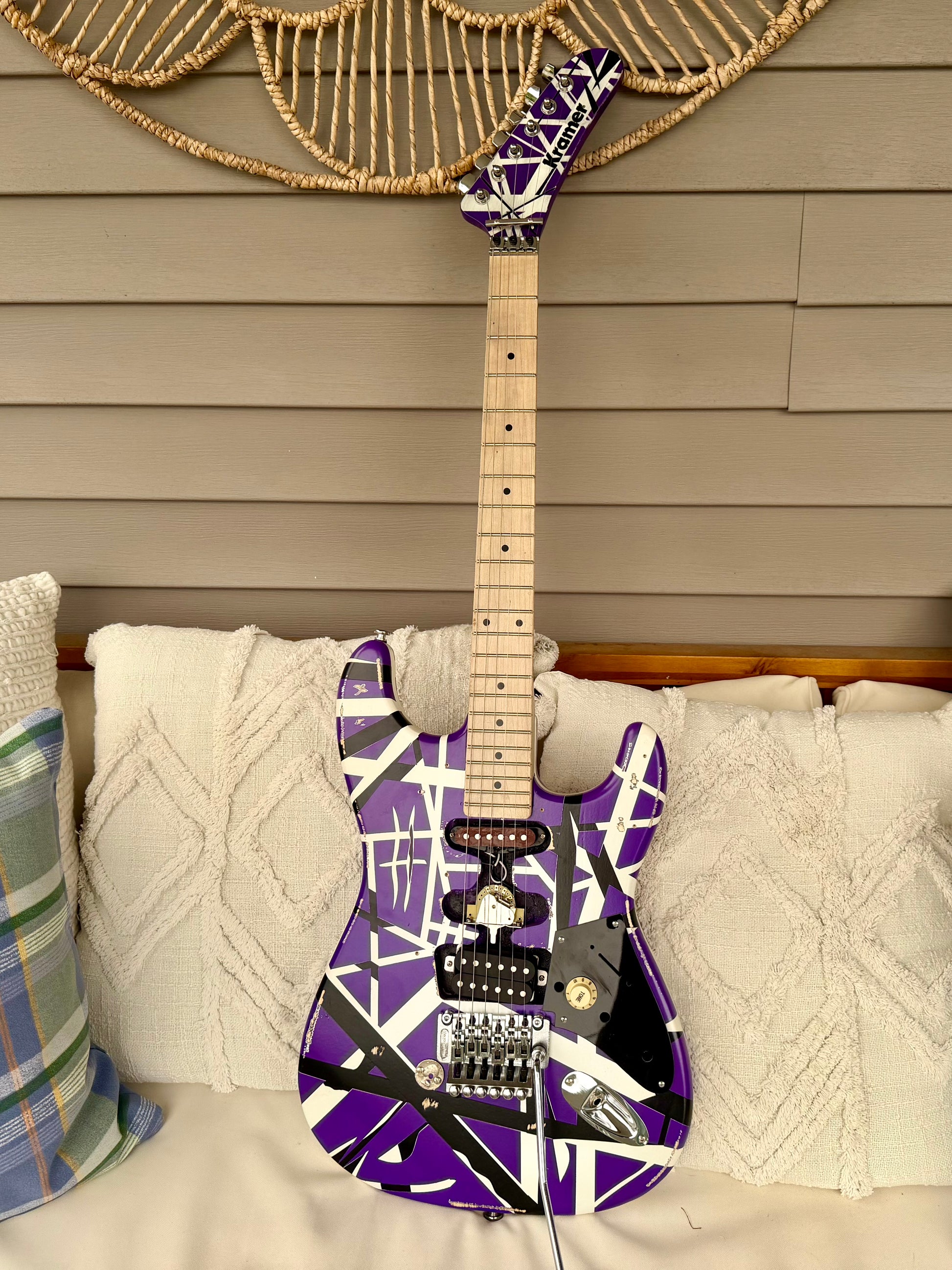 Custom EVH 5150 Purple Kramer-Style Tribute Guitar—Floyd Rose II, Fully Setup!