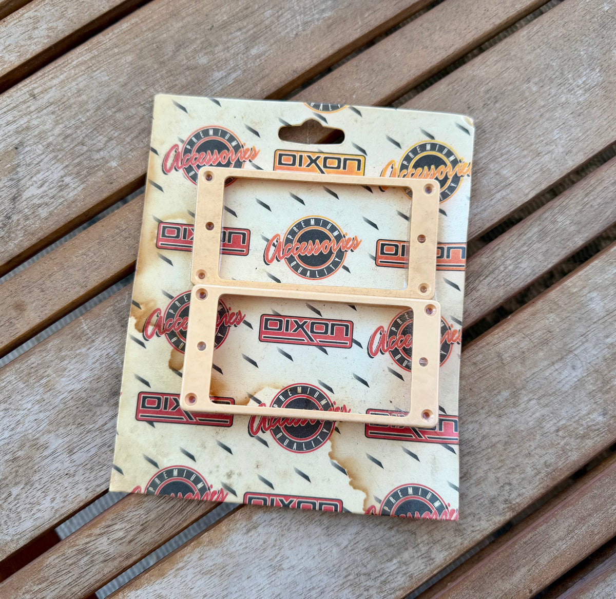 Vintage NOS Dixon DP206 LCR Cream Humbucker Mounting Rings - Set of 2