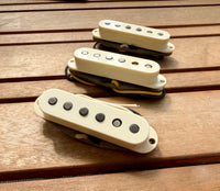 Proper Pickups "The McCready" Single Coil Stratocaster Pickup Set w/ Treble Bleed & PIO Capacitor—Vintage White