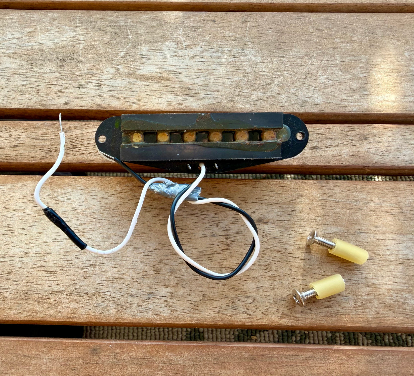 1989 Squier II Stratocaster Neck Pickup, 5.2k—Original Pickup Cover!