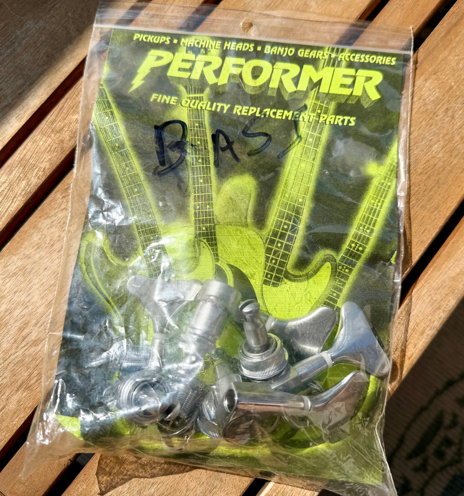 NOS LPD Performer #2716 Compact Bass Tuners – Gotoh GB7-Style – Chrome, Set of 4—Early 2000's!