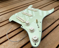 Proper Pickguards SOTB Stratocaster Loaded Pickguard Equipped W/ Proper Passive—Mint Green 11-Hole