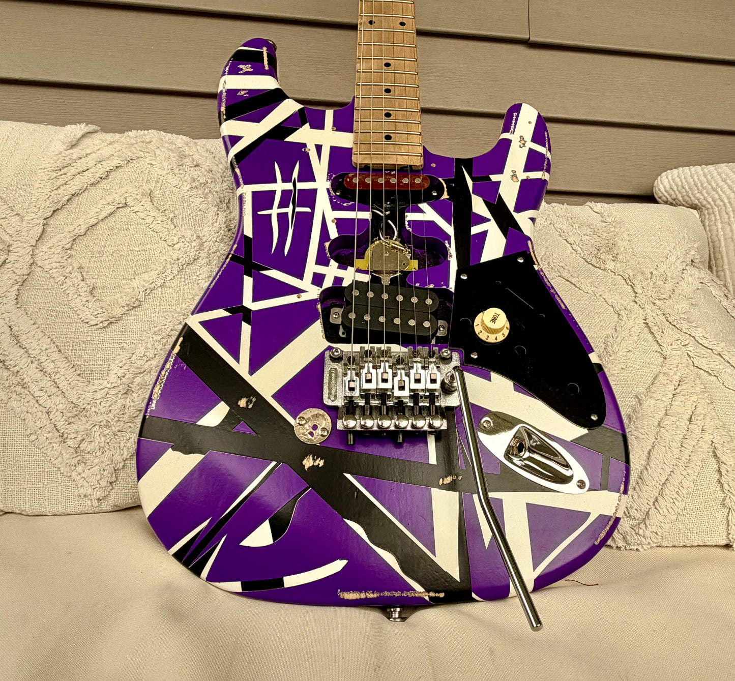 Custom EVH 5150 Purple Kramer-Style Tribute Guitar—Floyd Rose II, Fully Setup!