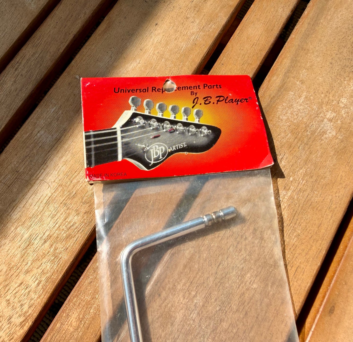 J.B. Player GTA-1 Snap-In Tremolo Arm, Chrome, MIK Vintage Whammy Bar—NOS!