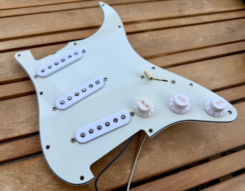 Proper Pickguards "The McCready"  Loaded Stratocaster Pickguard Equipped W/ Proper Passive—Eggshell 11-Hole