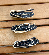 Proper Pickups "Proper Signatures" Handwound Single Coil Stratocaster Pickup Set w/ Treble Bleed & PIO Capacitor—Parchment