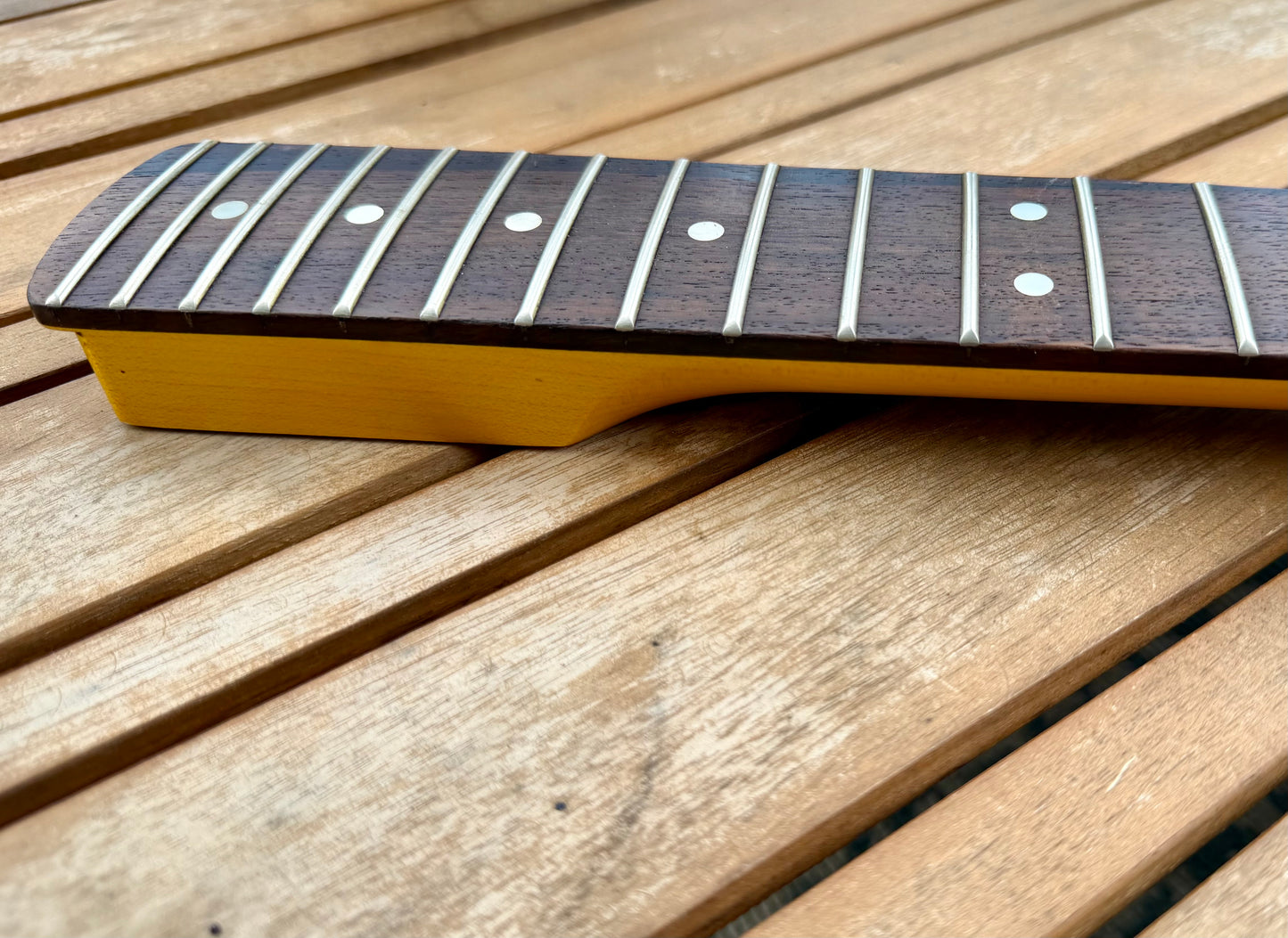 Proper Instruments 1-of-1 Nitro Stratocaster Replacement Neck – Tattooed & Amber