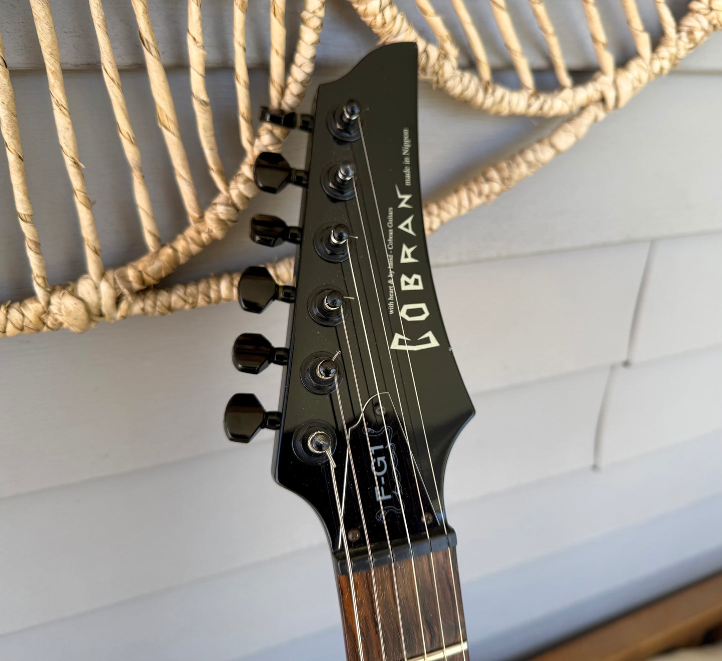 Cobran F-G1 Black Super Strat Made In Nippon, Japan—Rare!