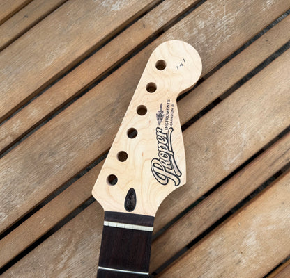 Proper Instruments 1-of-1 Nitro Stratocaster Replacement Neck – Natural/Rosewood