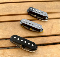Proper Pickups "South of the Border" Handwound Stratocaster Pickup Set w/ Treble Bleed & PIO Capacitor—Black
