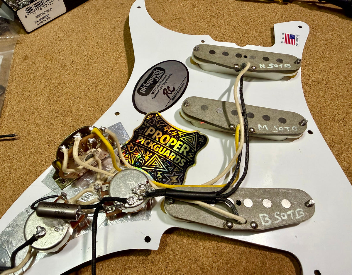1983 Squier Bullet MIJ "SQ" Sunburst with Maple Neck—Boutique Pickups!