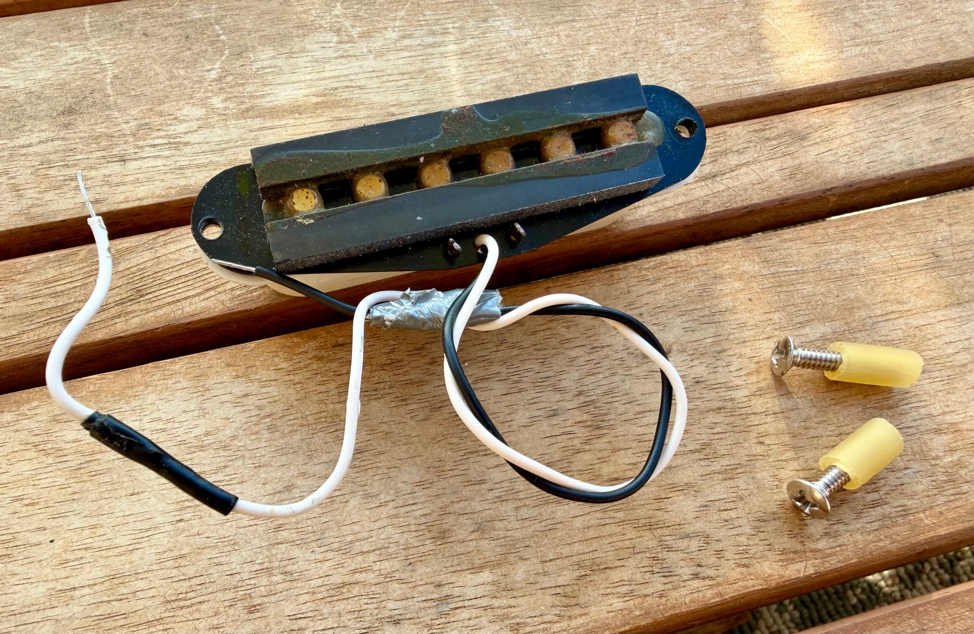 1989 Squier II Stratocaster Neck Pickup, 5.2k—Original Pickup Cover!