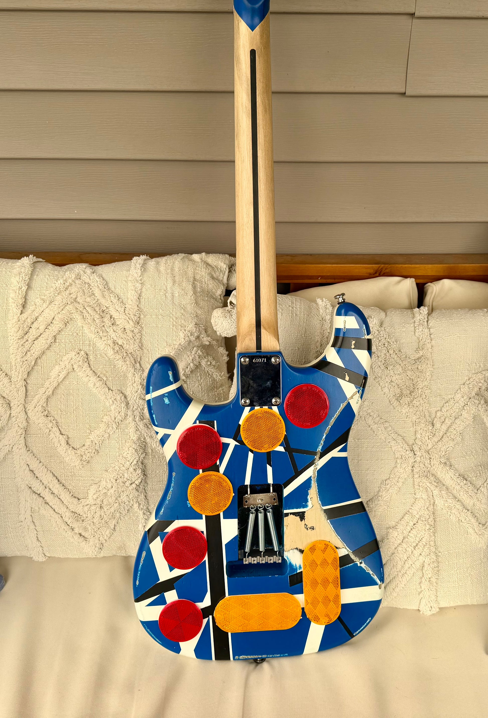 Custom EVH Frankenstrat 5150 Blue Kramer-Style Tribute Guitar—Floyd Rose II, Fully Setup!