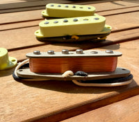 Proper Pickups "The McCready" Single Coil Stratocaster Pickup Set w/ Treble Bleed & PIO Capacitor—Vintage Green