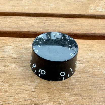 Lot of 16 Black 0-10 Speed Knobs 18-Spline Metric Epiphone Les Paul SG Style—NOS!