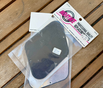 NOS Mighty Mite MM5502 Les Paul Rear Cavity Covers - Black, Set of 2