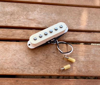 1989 Squier II Stratocaster Neck Pickup, 5.2k—Original Pickup Cover!