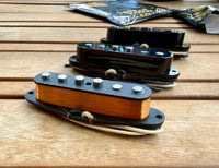 Proper Pickups "Froosh" Handwound Single Coil Stratocaster Pickup Set w/ Treble Bleed & PIO Capacitor—Black