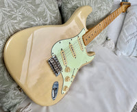 1996 Squier Pro Tone Stratocaster with Maple Fretboard Vintage Blonde—Excellent Condition!