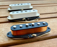 Proper Pickups "Proper Signatures" Handwound Single Coil Stratocaster Pickup Set w/ Treble Bleed & PIO Capacitor—Parchment
