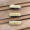 Proper Pickups "Froosh" Handwound Single Coil Stratocaster Pickup Set w/ Treble Bleed & PIO Capacitor—Vintage Pickup Covers