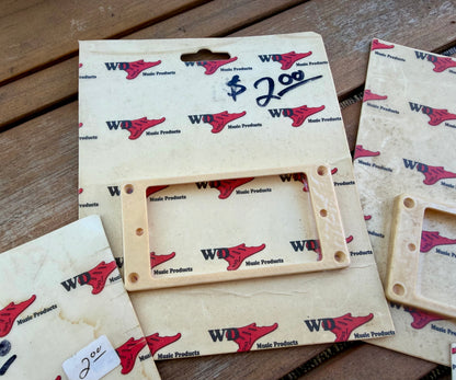 Vintage NOS WD Music Cream Humbucker Mounting Rings - Set of 5