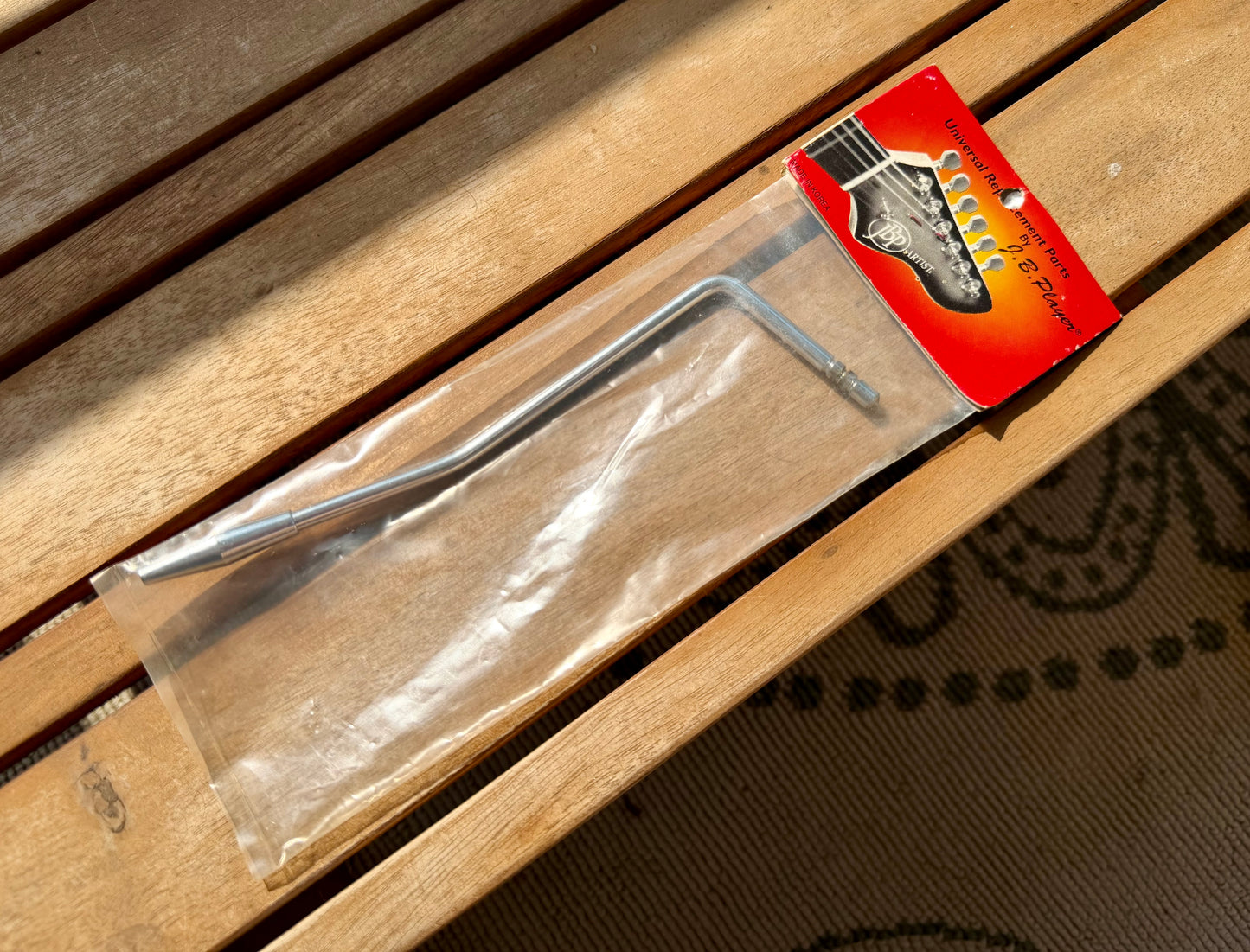 J.B. Player GTA-1 Snap-In Tremolo Arm, Chrome, MIK Vintage Whammy Bar—NOS!